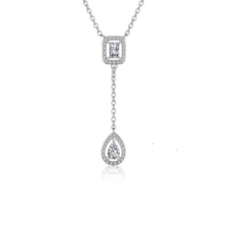 Exquisite Fine elegant silver necklace CALESSIA Jewelry