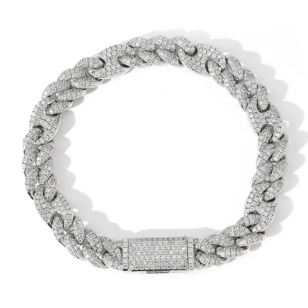 Silver cuban link bracelet 4