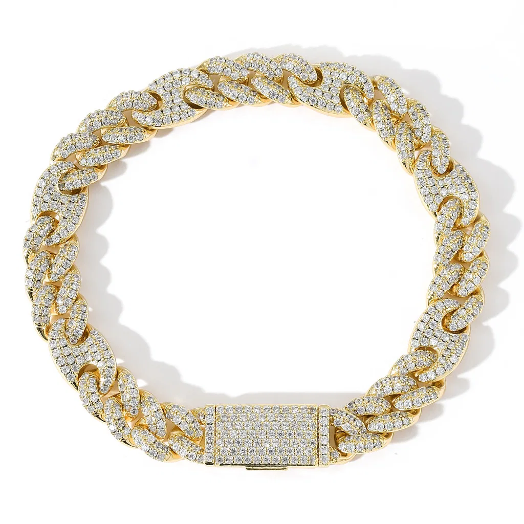 Silver cuban link bracelet (5)