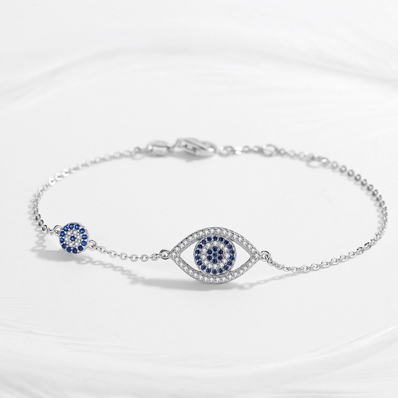 925 Silver Evil Eye Bracelet