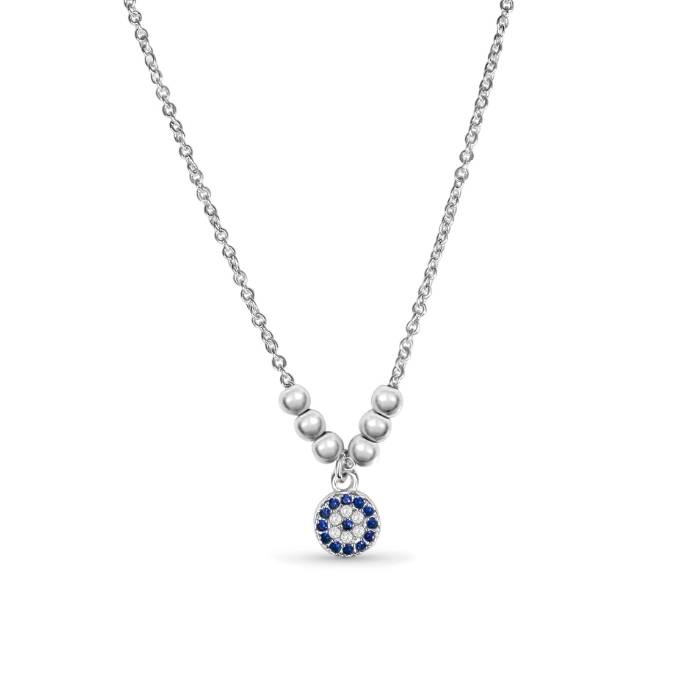 925 Silver Evil Eye Necklace CALESSIA Jewelry