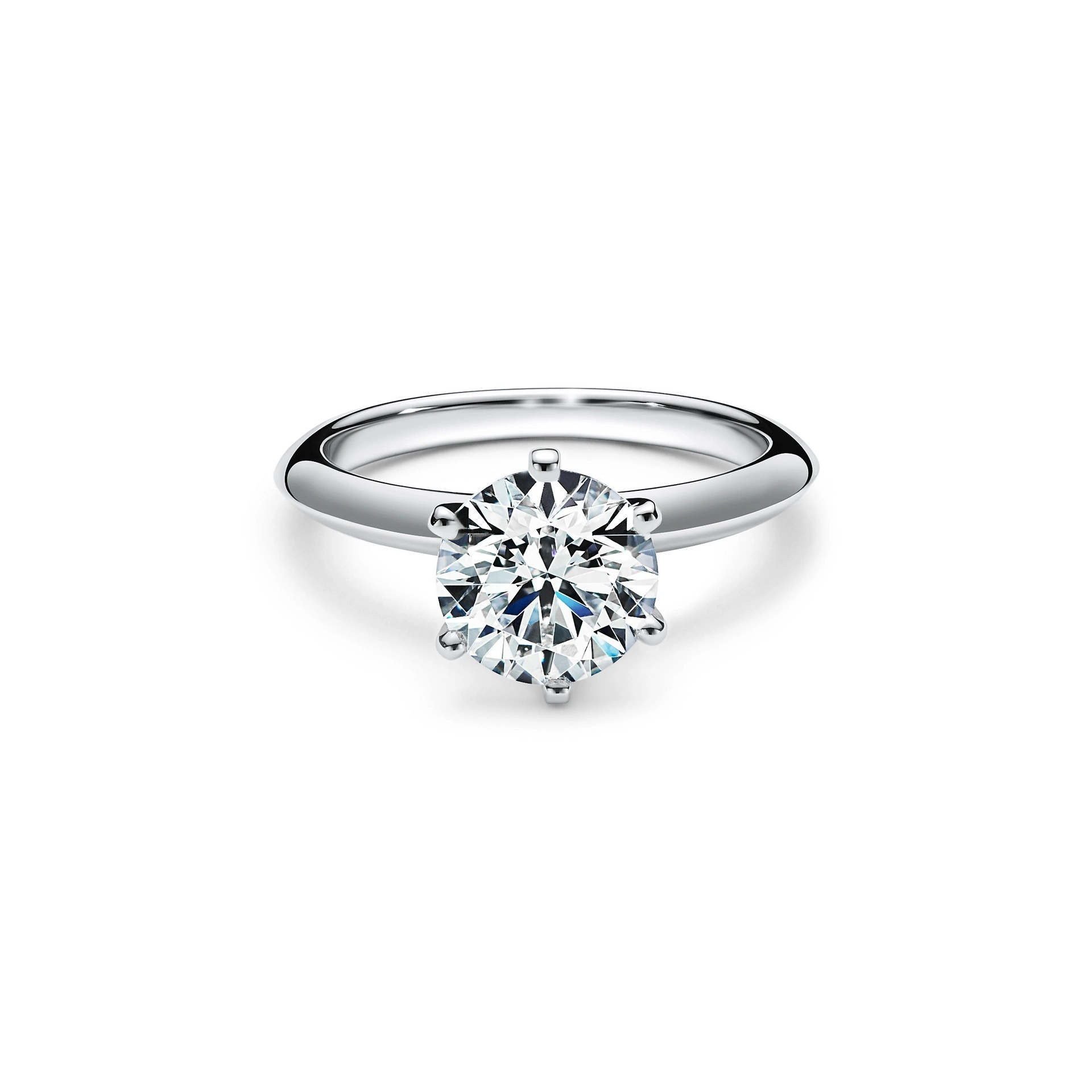 Classic precious 2 carat diamond ring – silver