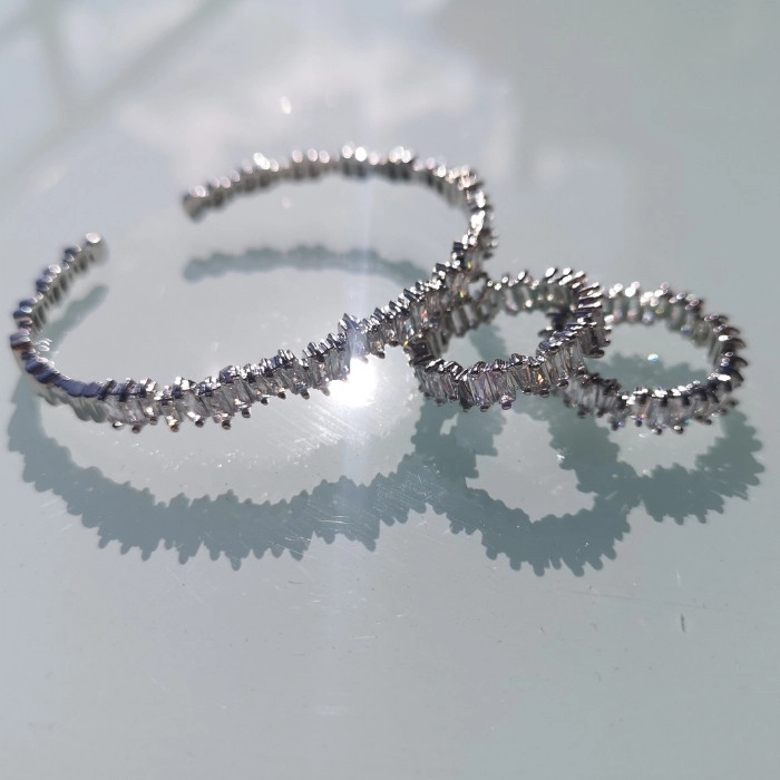 Glamorous diamond bangle earrings (5)