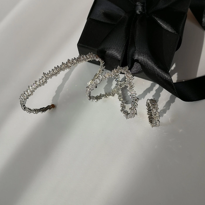 Glamorous diamond bangle earrings (6)