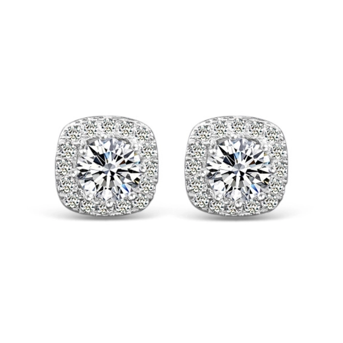 Round classic crystal earrings 7