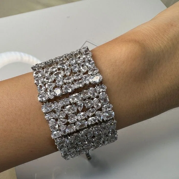 Crystal discount statement bracelets