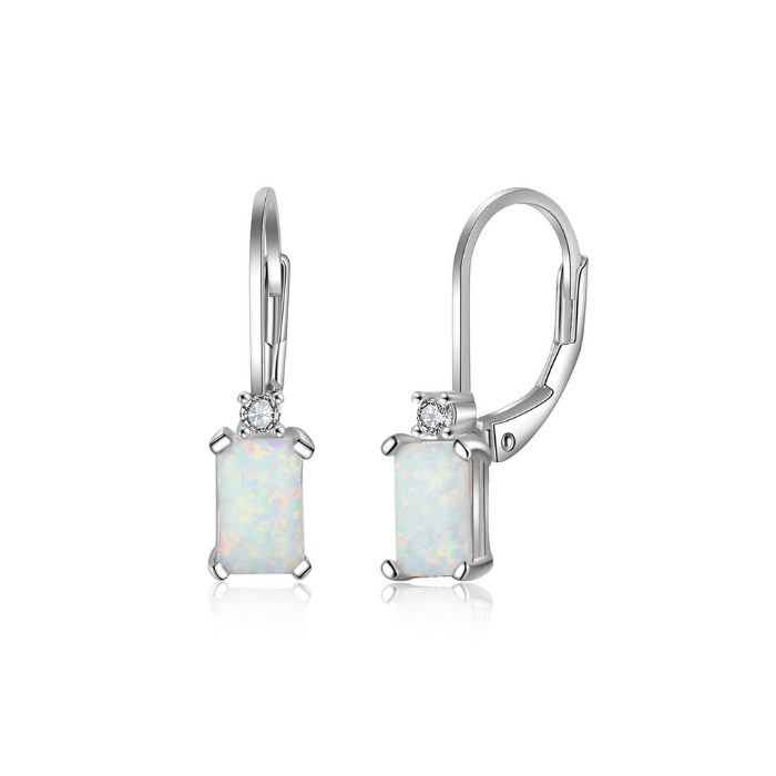 Classy opal birthstone earrings 1