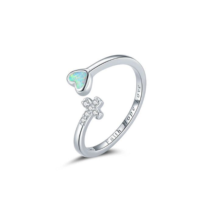 Delicate ring with opal birthstone 1