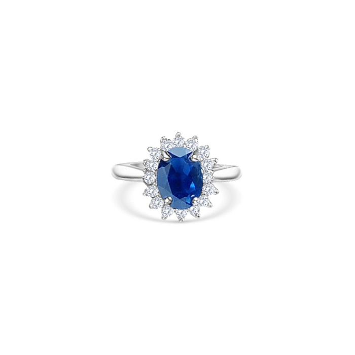Elegant blue sapphire birthstone ring 2