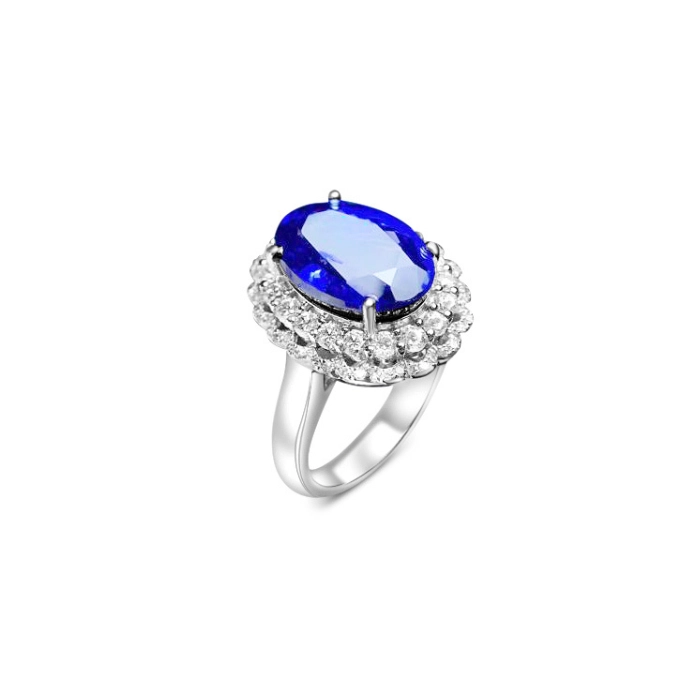 Statement silver and sapphire birthstone ring 5 - edited